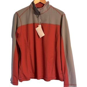 😊 3/$30 Ladies North End XL Grey 1/4 Zip Jacket Orange & Grey NWT🏷